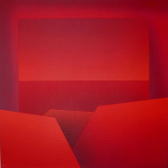 Horizont 3-08, 2008.  Acryl auf Leinwand, 80 x 80 cm.