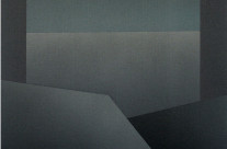 Horizont 2-03, 2003.  Acryl auf Leinwand, 80 x 80 cm.