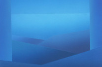 Horizont 4-03, 2003.  Acryl auf Leinwand, 80 x 80 cm.