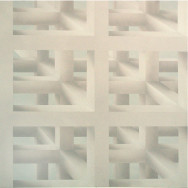 Raumbild 4-02, 2002. Öl auf Leinwand, 200 x 200 cm.