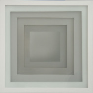 Shadowbox 2-11, 2011. Glas, Acrylglas, Leinwand, Acryl, 50 x 50 cm