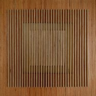 wooden square 2019 Holz gewachst 75x75cm
